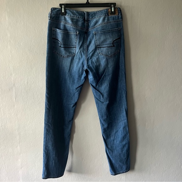 American Eagle Tomgirl Jeans Size 8 Long - Picture 4 of 7